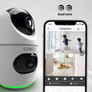 Lorex 2K Dual Lens Indoor Pan-Tilt Wi-Fi Security Camera (32GB, Cloud-Enabled) - Amazon - image 3 of 5