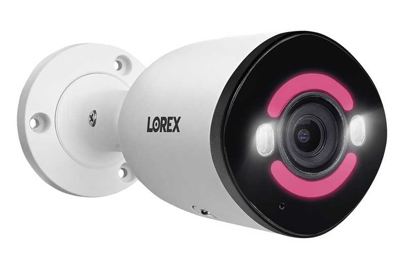 Lorex 4K+ 12MP 16 Camera Capable (8 Wired + 8 Fusion Wi-Fi ) 2TB Wired NVR System with Smart Security Lighting Bullet Cameras