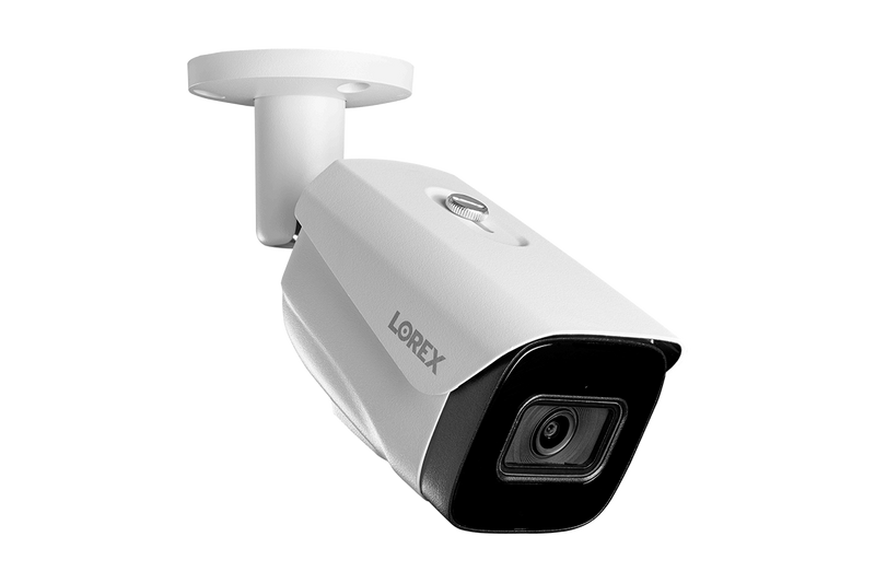 4K (8MP) Smart IP White Security Camera with Listen-in Audio and Real-Time 30FPS Recording