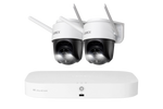 Lorex Fusion 4K 16 Camera Capable (8 Wired and 8 Wi-Fi) 2TB NVR System with Two 2K Pan-Tilt Outdoor Wi-Fi Cameras
