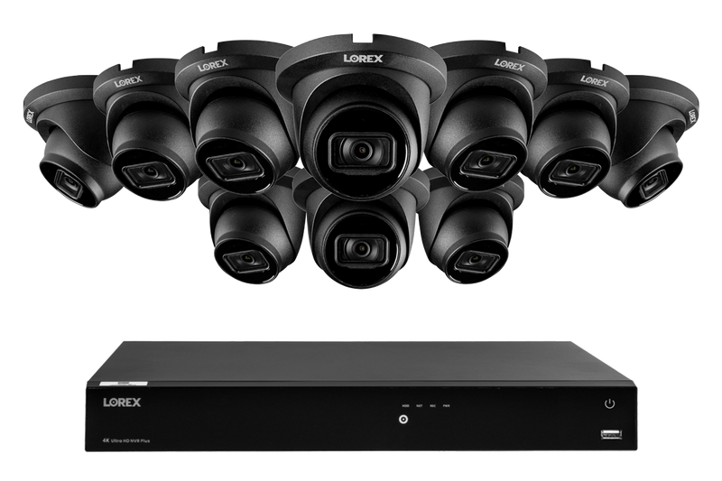 Lorex 4K 16-Camera Capable (Wired + Fusion Wi-Fi) 4TB NVR System with IP Dome Cameras featuring Listen-In Audio - Black 10