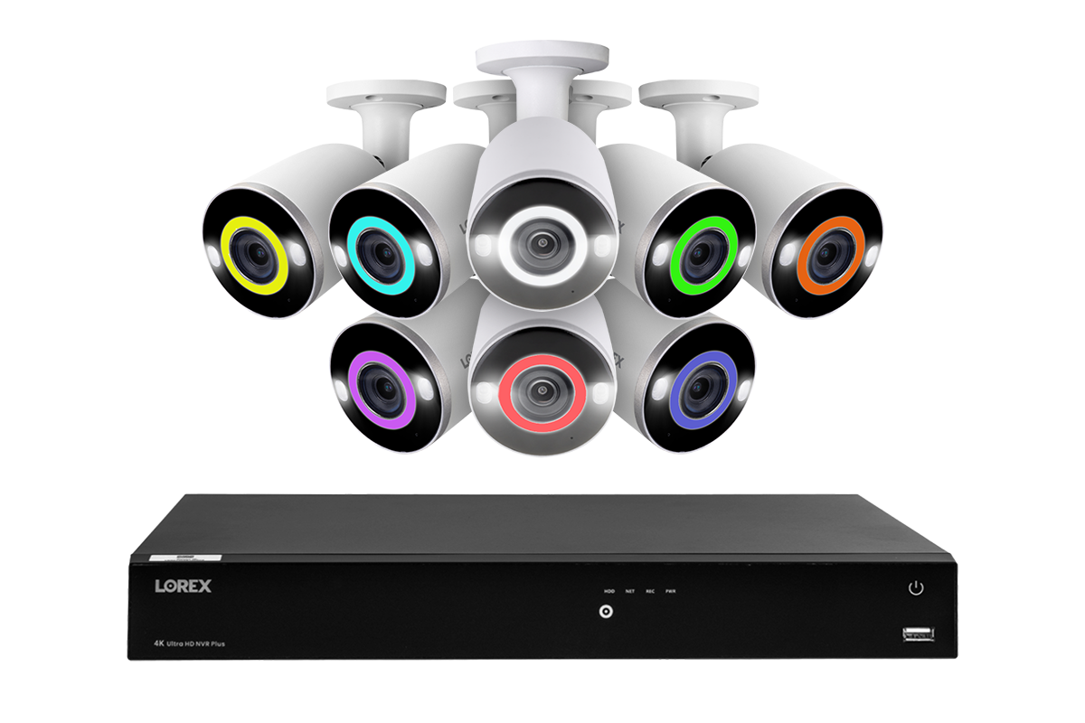 Lorex Fusion 4K 4TB Wired NVR System with Smart Security