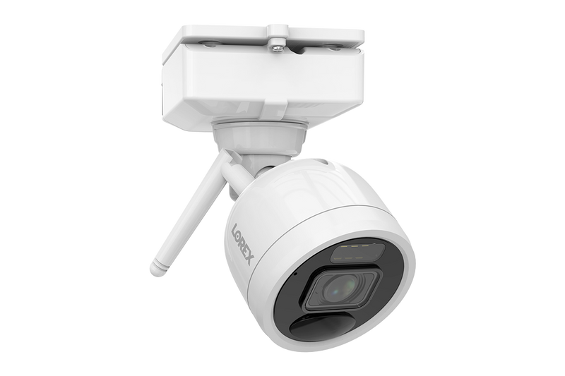 Lorex 2K Wire-Free System with 4 Battery-Operated Active Deterrence Cameras and Person Detection - Open Box