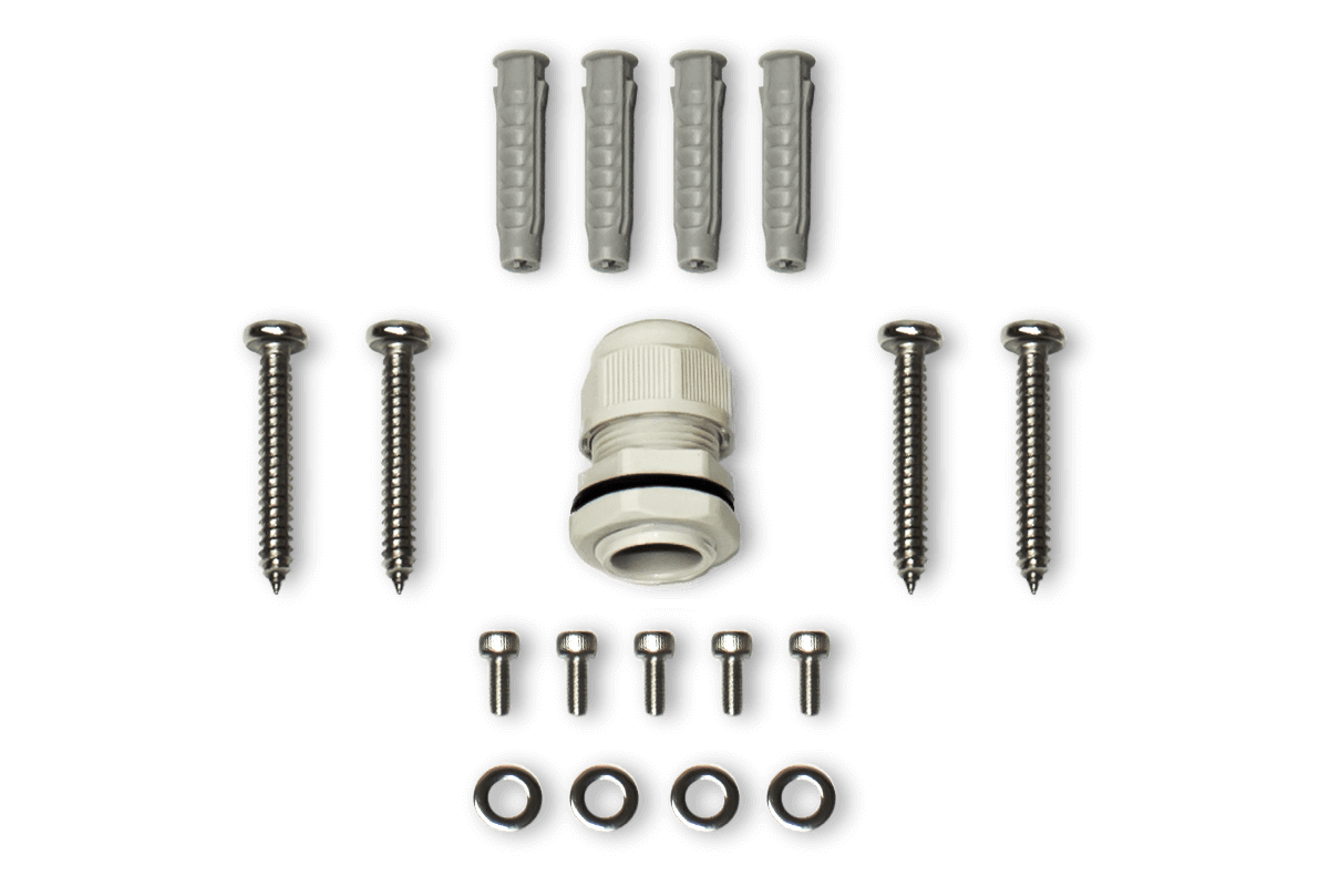Outdoor Square Junction Box for 4 Screw Base Cameras