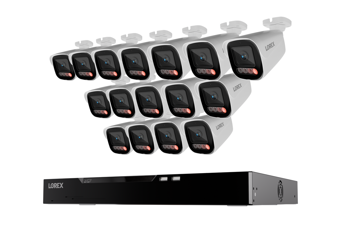 Lorex Connect X Series 4K 16-Channel Wired NVR System with X5 Bullet Security Cameras - 4TB