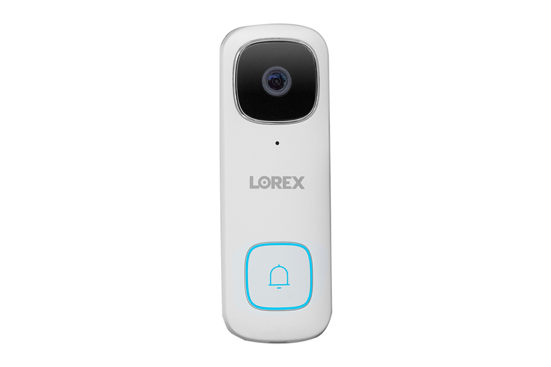 Lorex Fusion 4K 16 Camera Capable (8 Wired + 8 Wi-Fi) 2TB NVR System with 4 Smart Security Lighting Dome Cameras, One 2K Wired Doorbell, and One 2K Floodlight