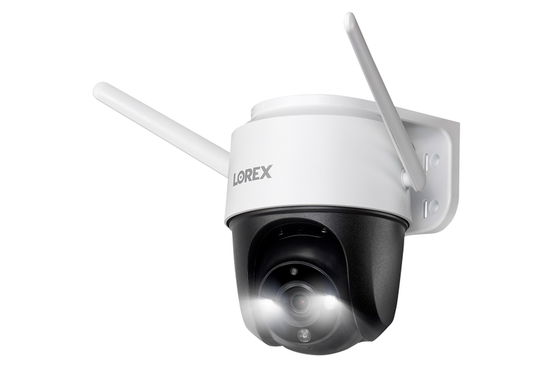 Lorex Fusion 4K 16 Camera Capable (8 Wired and 8 Wi-Fi) 2TB NVR System with Two 2K Pan-Tilt Outdoor Wi-Fi Cameras