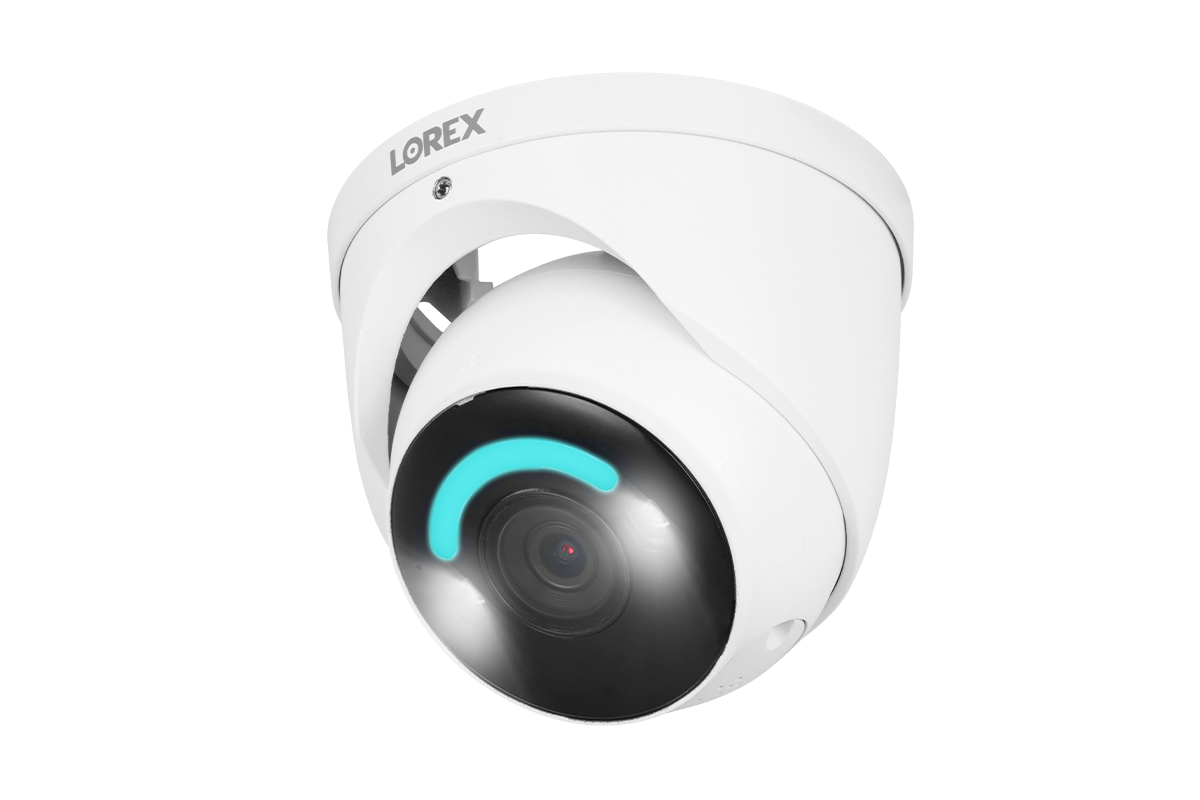 Lorex 4K Smart Security Lighting Deterrence Dome AI PoE IP Wired Camera - White (Single) - Amazon