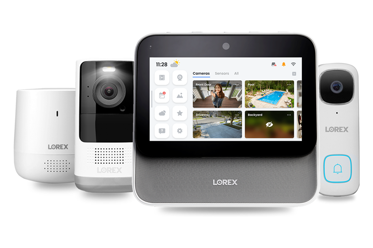 Lorex Smart Home Security Center with 2K Wire-Free Cameras, 2K Doorbell and  Range Extender
