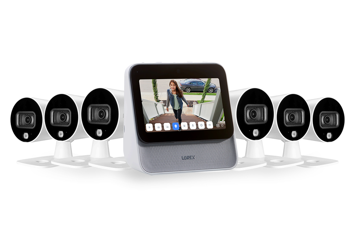 Lorex Smart Home Security Center with Six 1080p Outdoor Wi-Fi Cameras