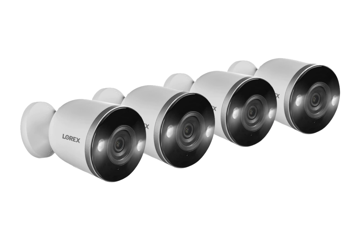 2K Spotlight Indoor/Outdoor Wi-Fi Security Camera - Four Pack