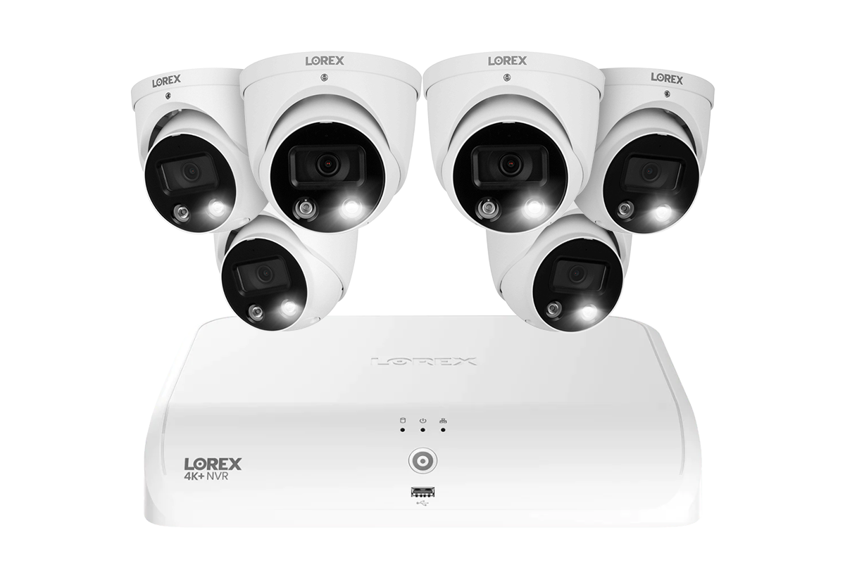 Lorex Fusion Series 4K+ 16 Channel (8 Wired + 8 Fusion Wi-Fi) 2TB Wired System with H13 Wired 4K IP Dome Cameras - 6