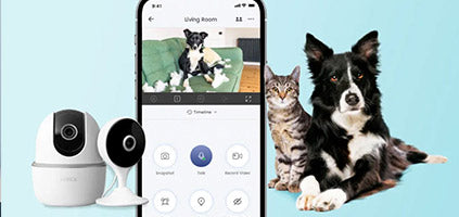 lifestyle image of finger pushing Lorex Smart Home Video Doorbell