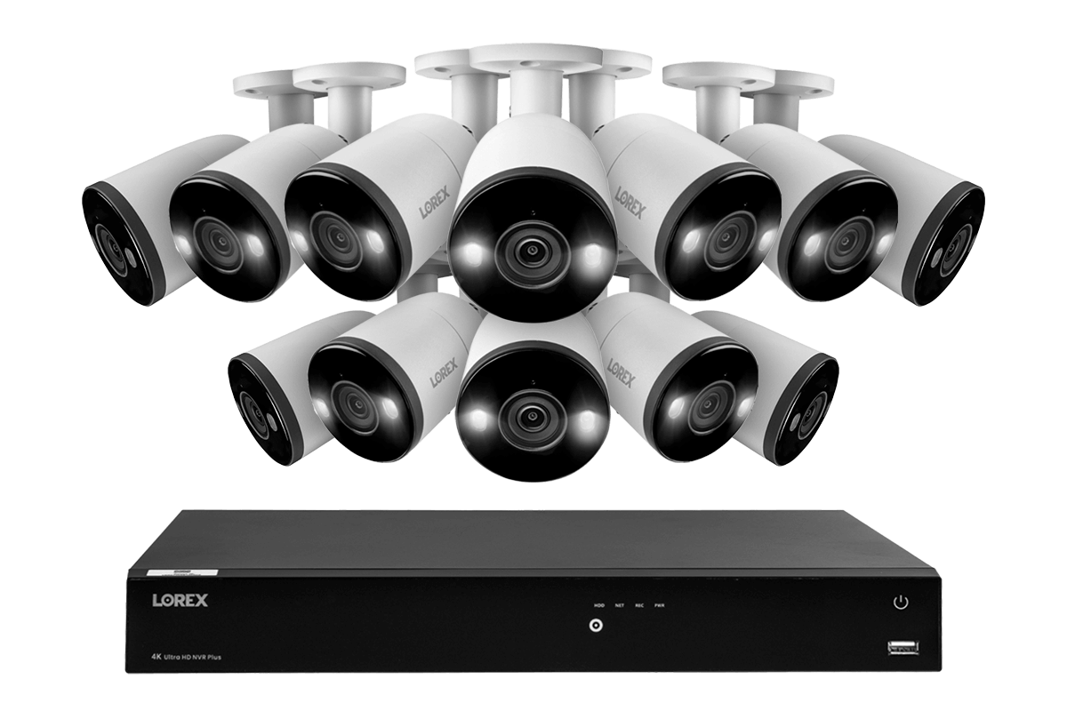 4K 16-Channel 3TB Wired NVR System with Smart Deterrence Cameras - Lorex Corporation