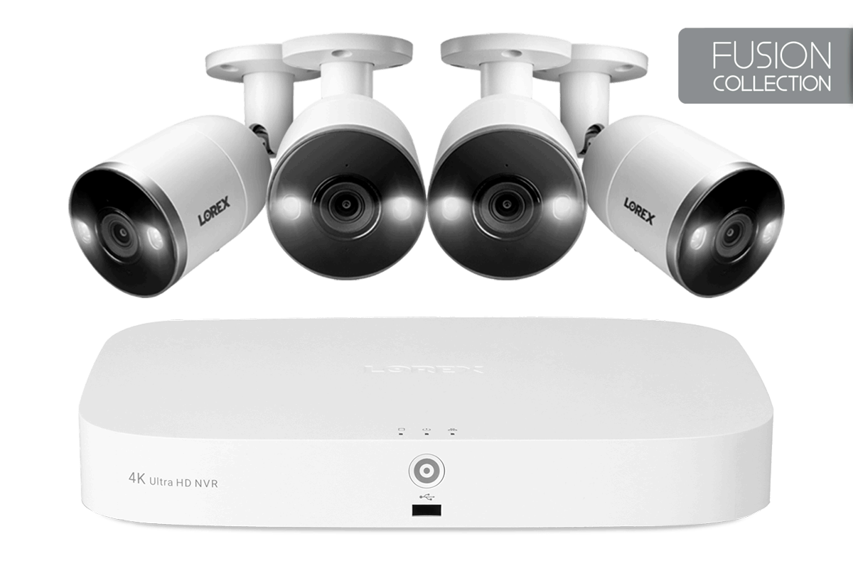 4K NVR Security System with Smart Deterrence Cameras, Fusion Capabilities and Smart Motion Detection Plus