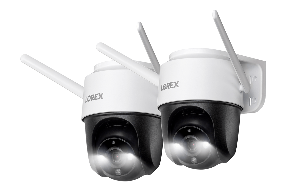 Lorex 2K Pan-Tilt Outdoor Wi-Fi Security Camera (2-Pack)