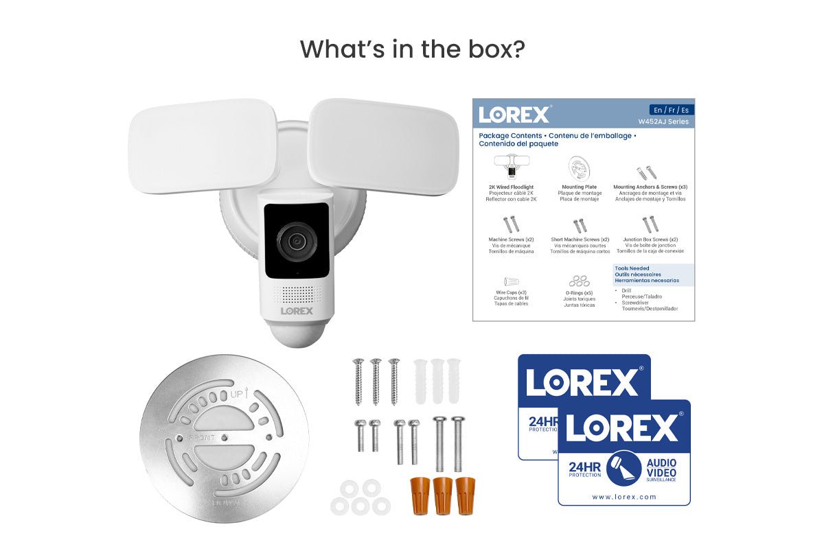 Lorex 2K Wired Floodlight Security Camera (32GB) - Lorex Corporation
