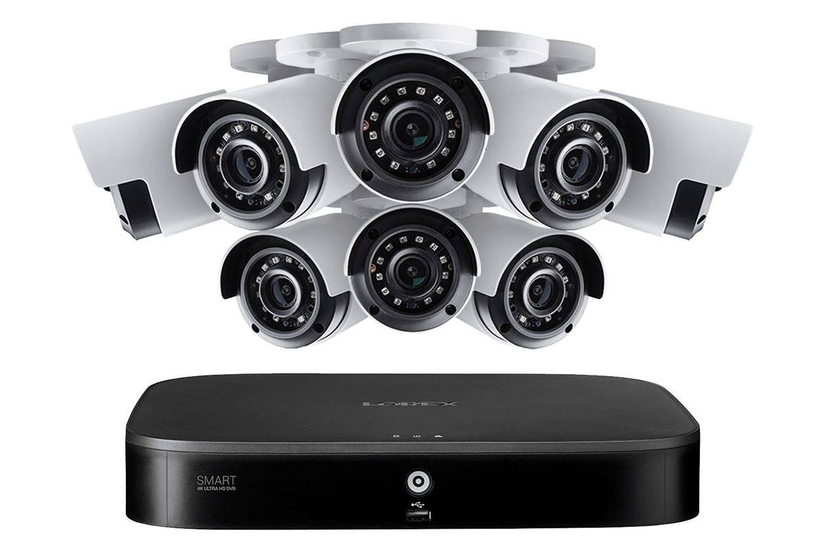 Lorex 8-Channel 4K Security System with Outdoor Cameras Featuring Smart Motion Detection and Color Night Vision