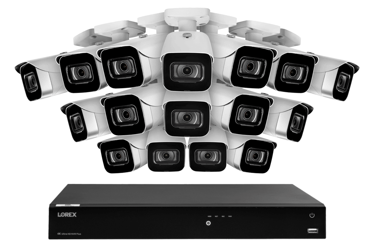 Lorex Fusion 4K (16 Camera Capable) 3TB Wired NVR System with IP Bullet Cameras - Lorex Corporation