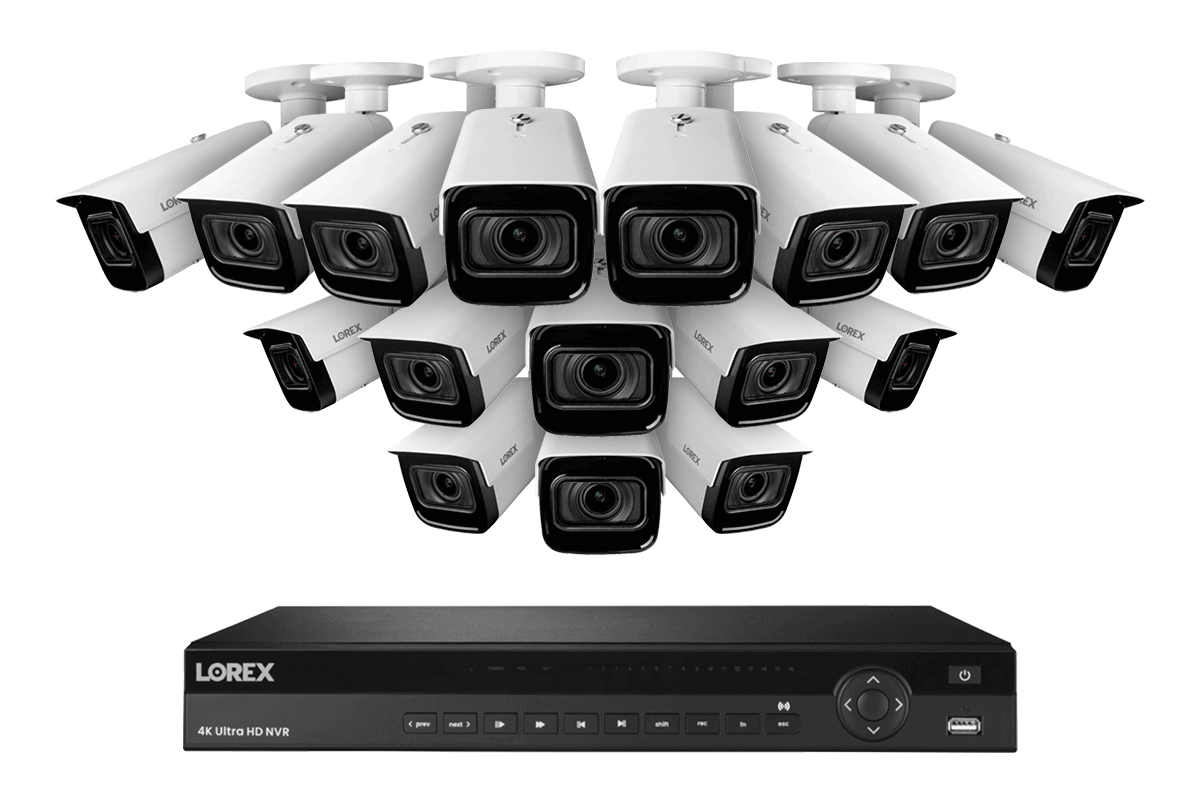 Lorex Nocturnal 3 4K 16-Channel 4TB Wired NVR System with Smart IP Cameras, 30FPS Recording and Motorized Varifocal Zoom Lenses - Lorex Corporation