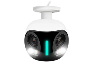 E871AB, H20, H Series - 4K Dual Lens Wired Bullet Security Camera with Smart Security Lighting