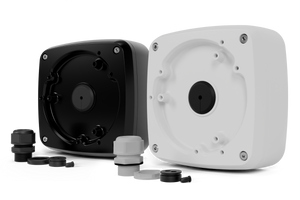 AJLD-1B2, AJLD-1W2 Series - Outdoor Junction Box with Cable Gland for Dome and Turret Cameras