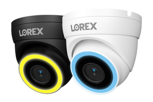 V Series - Lorex Connect V5 4K PoE Turret Camera with Color Smart Security Lighting