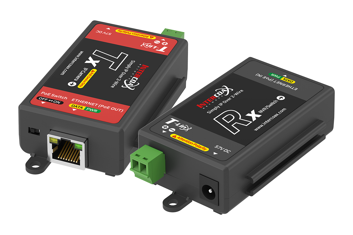 ALP-ETP-01T/R Series - Single Port IP & PoE over 2-wire Set