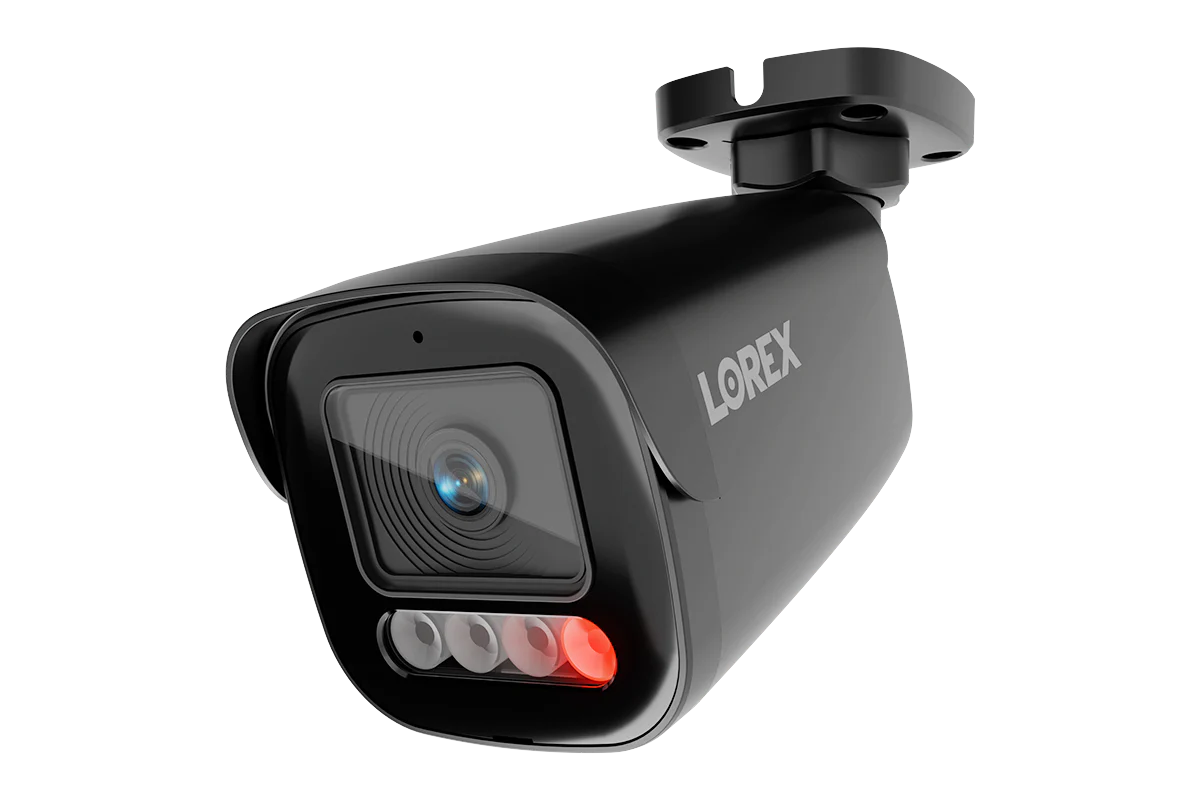 Lorex 4K bullet security camera with active deterrence light for high-resolution property monitoring