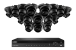 Lorex 4K (16 Camera Capable) 4TB Wired NVR System with Nocturnal 3 Smart IP Dome Cameras with Listen-In Audio and 30FPS