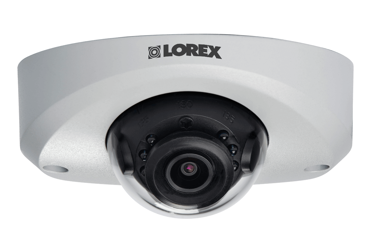 Mini Audio HD IP 2K Metal Dome Security Camera, 150ft Color Night Vision