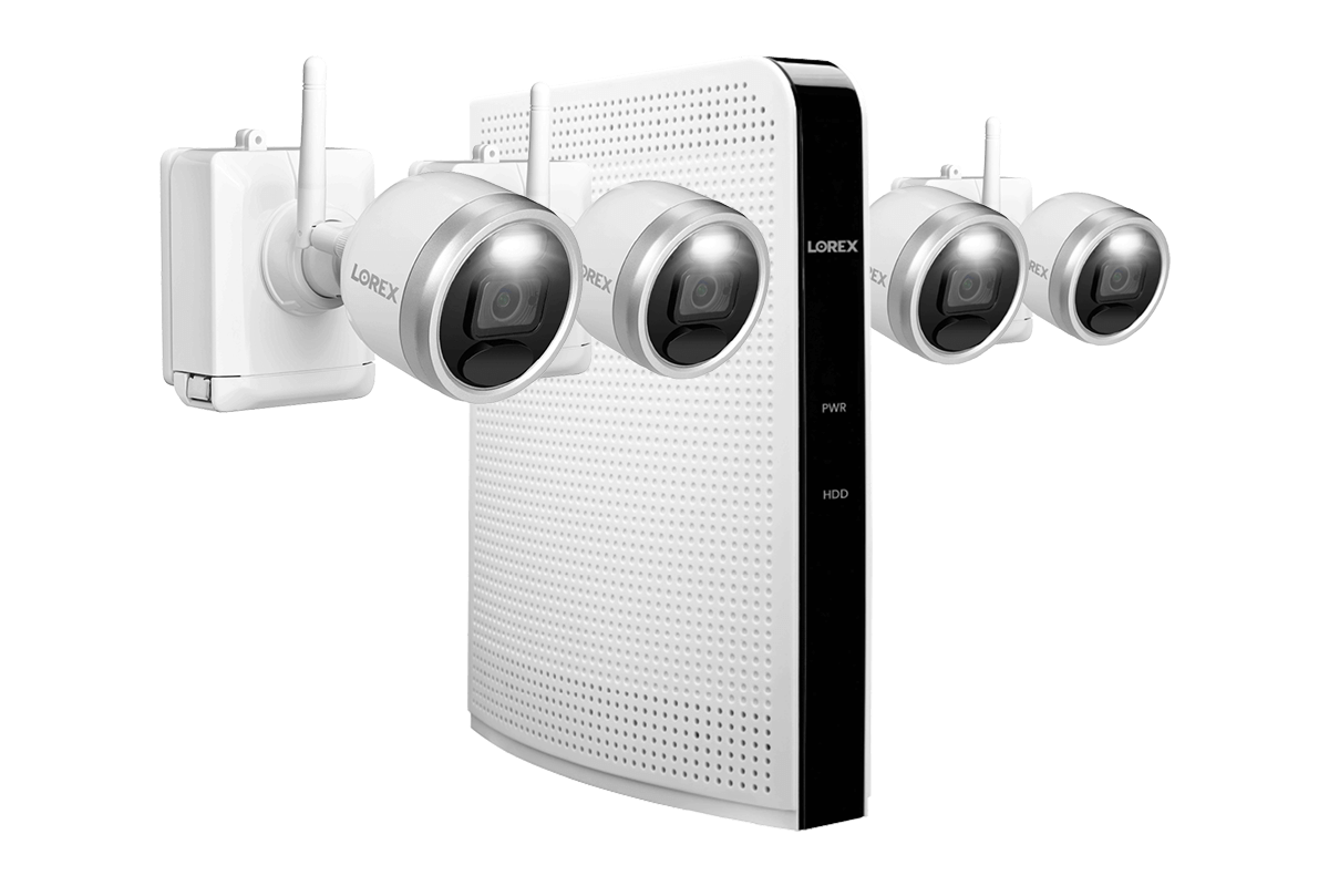 Lorex 1080p 6-Channel 32GB NVR System with 4 Outdoor Battery Security Cameras