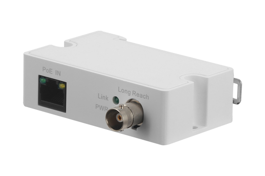 Coaxial to Ethernet Converter for PoE Cameras (Receiver, Single)