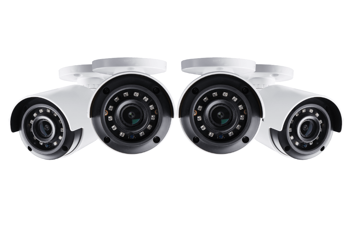 4K Ultra HD Security Camera with Color Night Vision (4-pack)