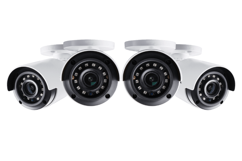 4K Ultra HD Security Camera with Color Night Vision (4-pack)