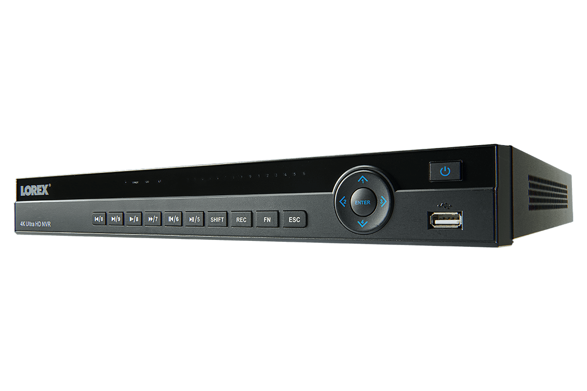 4K Ultra HD 8 Channel Security NVR, 2TB Hard Drive, POE, Records 4K (4 x 1080p) at 30FPS with Audio Recording