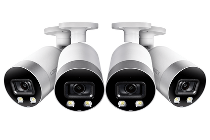 4K Ultra HD Smart Deterrence IP Camera with Color Night Vision (4-pack)