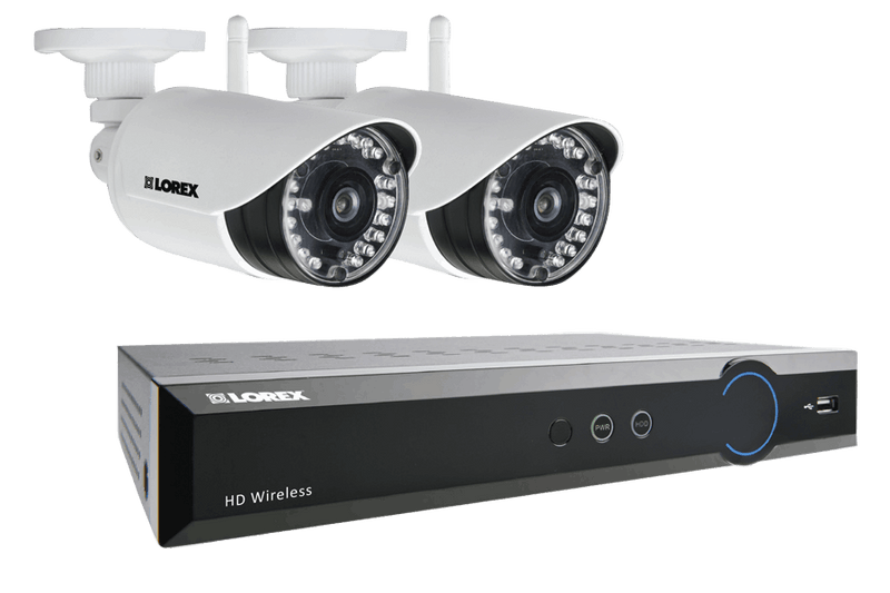 LH041 Eco Series 4-Channel Security Camera System with Weatherproof Wireless Cameras