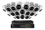Lorex 4K (32 Camera Capable) Wired NVR System with Nocturnal 3 Smart IP Dome Cameras Featuring Motorized Varifocal Lens and 30FPS Recording