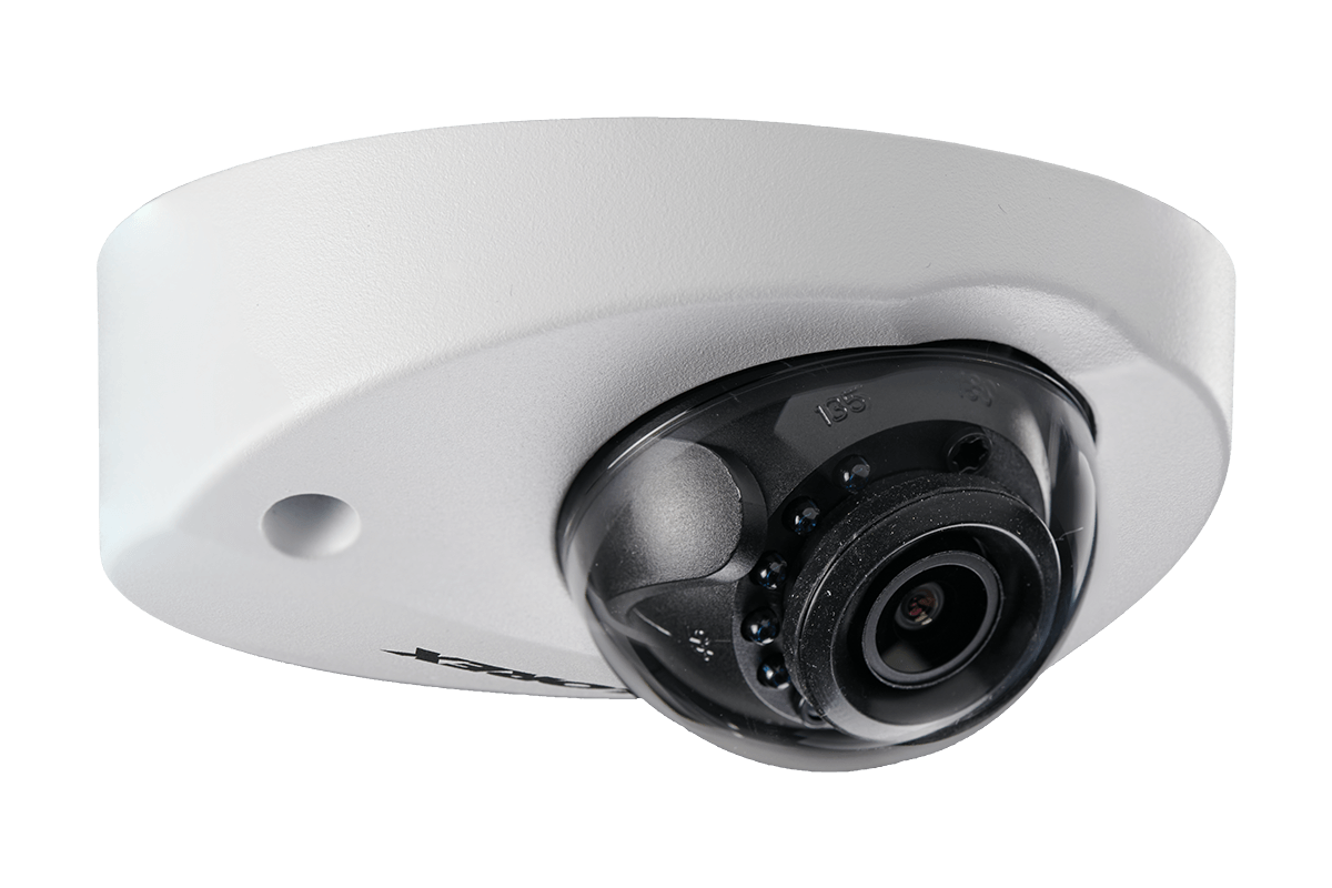 Mini Audio HD IP 2K Metal Dome Security Camera, 150ft Color Night Vision
