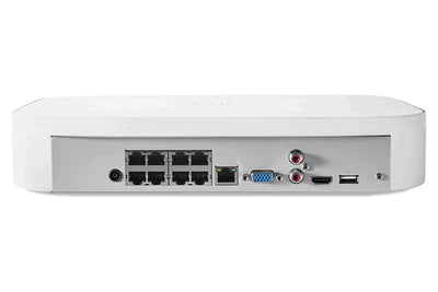 Lorex Fusion 4K 16-Camera Capable (8 Wired + 8 Wi-Fi) 2TB NVR System with 4 IP Bullet Cameras