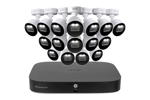 Lorex 4K 20 Camera Capable (16 Wired and 4 Wi-Fi) 2TB Wired DVR System