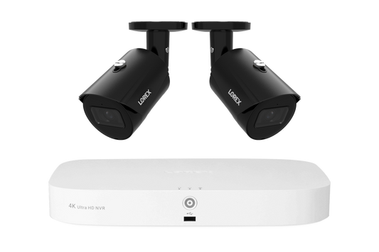 Lorex Fusion Series NVR with A20 (Aurora Series) IP Bullet Cameras - 4K 16-Channel 2TB Wired System