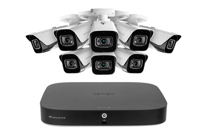 Lorex 4K 8-Channel 2TB Wired DVR System with 8 Outdoor Audio Security Cameras