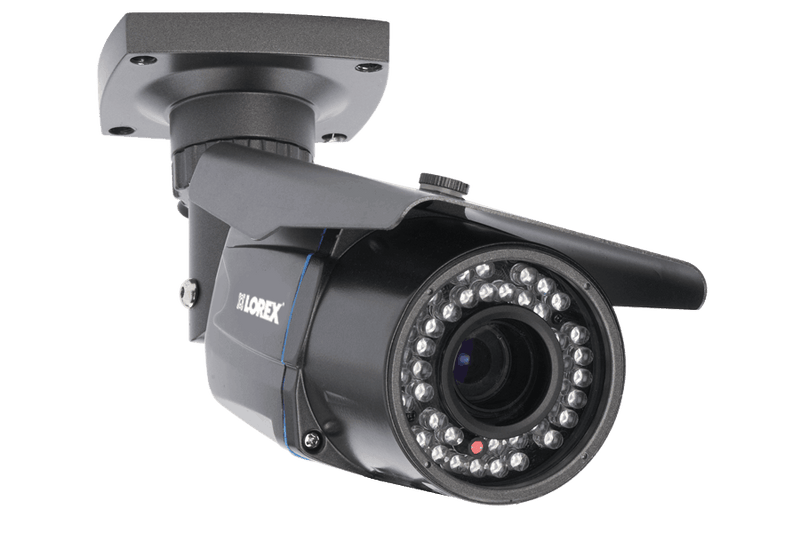 Outdoor Security Camera with Varifocal Zoom Lens - 165FT Night Vision