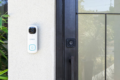 Lorex 2K Wi-Fi Video Doorbell 32GB (White, Single) - Open Box