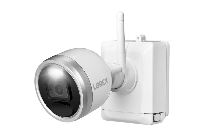 1080p HD Wire-Free Security System with 2 Battery-Operated Active Deterrence Cameras and Person Detection