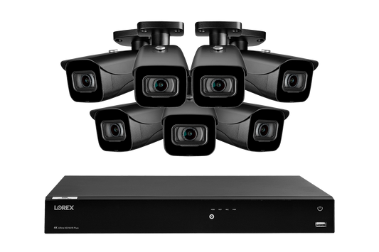 Lorex Fusion 4K (16 Camera Capable) 4TB Wired NVR System with 7 IP Bullet Cameras - Amazon