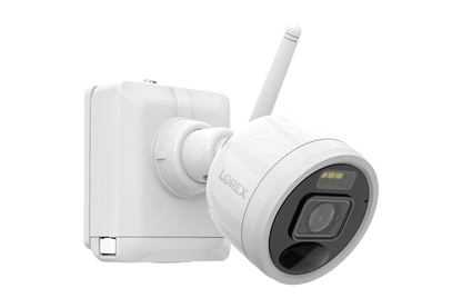 Lorex 2K (8 Camera Capable) Battery-Operated 32GB System with 4 Active Deterrence and Person Detection Cameras - Open Box