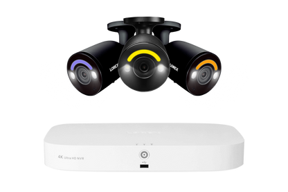 Lorex 4K 16 Camera Capable (8 Wired and 8 Fusion Wi-Fi) 2TB Wired NVR System with 3 Bullet Cameras Featuring Smart Security Lighting - Amazon